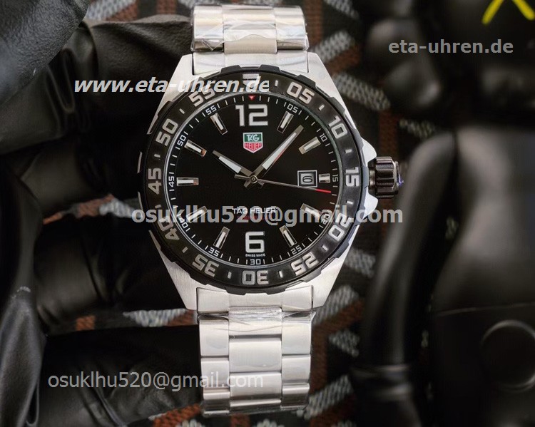 Tag Heuer Formula1 schwarze Lünette schwarzes Zifferblatt Stahlarmband