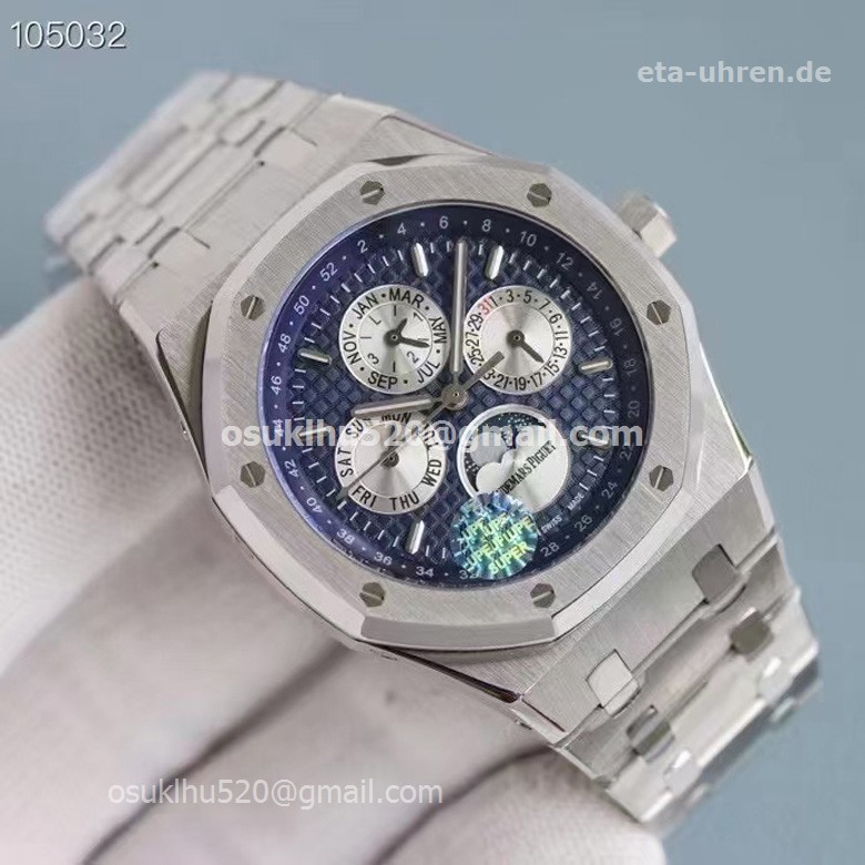 AP Royal Oak Perpetual Calendar 26574ST Edelstahl Blau/Silber AP Royal Oak Perpetual Calendar 26574ST Edelstahl Blau/Silber