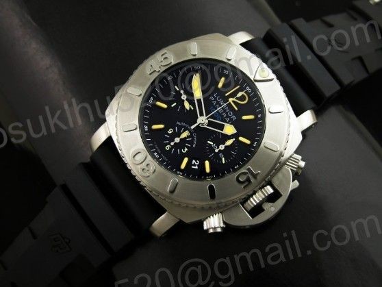 Panerai PAM187 luminor 1000m Diver Chrono 47mm Gelb Marker