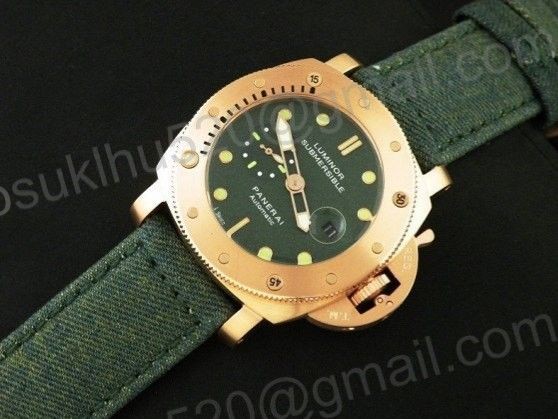 Panerai PAM382 Bronze Luminor Submersible Pink Gold/nylon 47MM