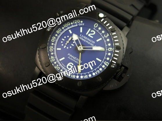 panerai pam193 Depth Guage Submersible PVD/Gummi blau Ziffer