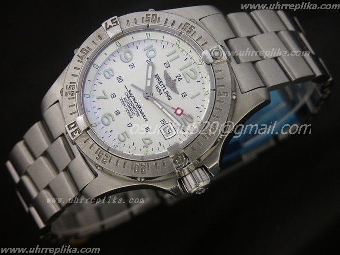 breitling superocean replica Steelfish Edelstahl Asia 2824 White