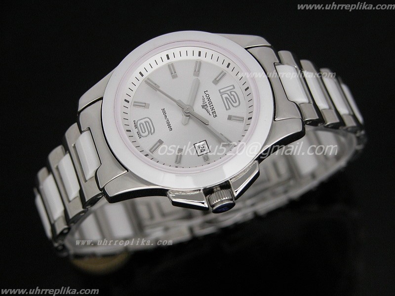replica longines Sport Collection Conquest Weiss Ceramic