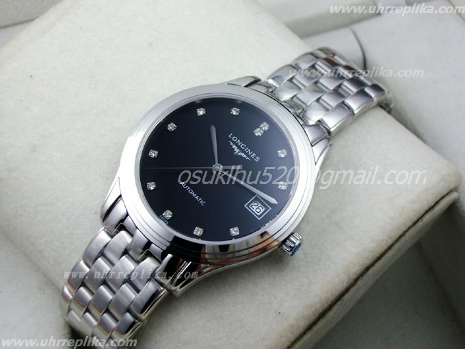 longines herrenarmbanduhr Flagship men automatic schwarzes ETA longines herrenarmbanduhr Flagship men automatic schwarzes ETA