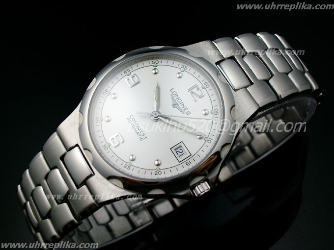 longines conquest automatic stahl men Weiss ETA