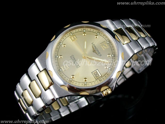 longines conquest herrenuhr automatic men Gold ETA
