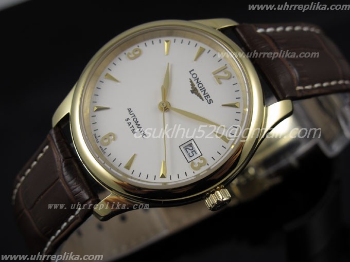 Longines herrenuhr master automatic 5ATM men Weiss