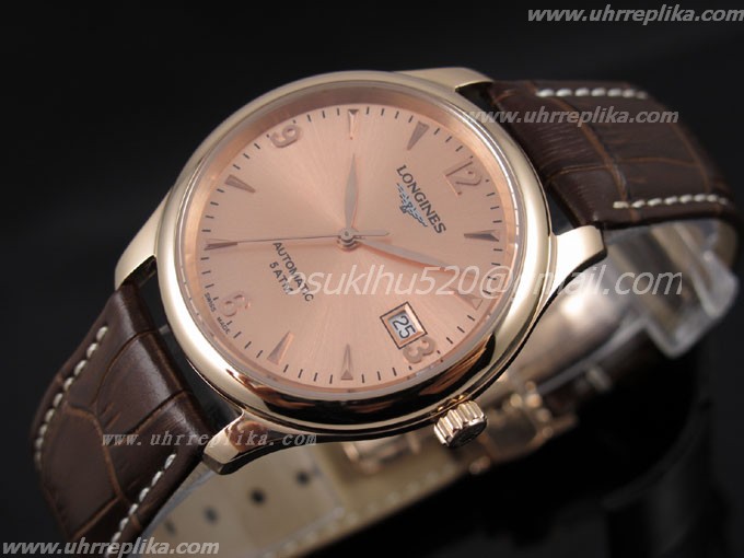 Longines fake uhren automatik 5ATM herr schwarzes Zifferblatt