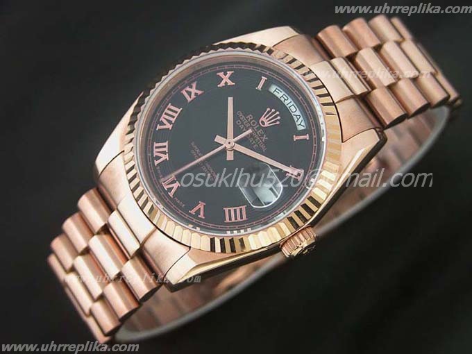 rolex fälschung day date swiss Rose gold 36mm Schweiz