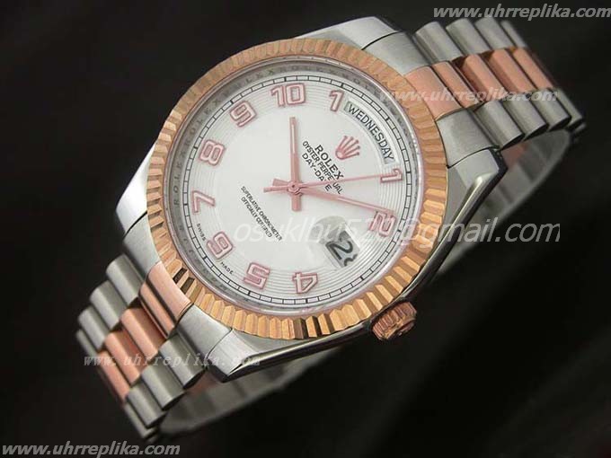 rolex eta replica Day-Date II 41mm Weiß