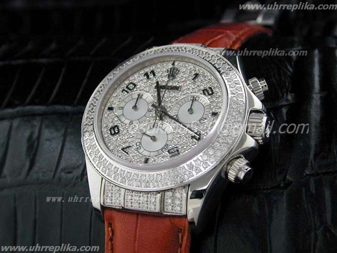 Rolex daytona replica Chronograph Diamanten Dial/Bez Num Markers