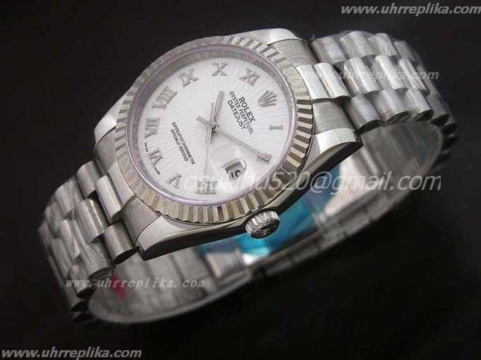 rolex DateJust fakes uhren weiß 36mm