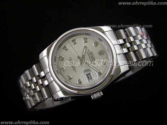 rolex replica DateJust silver herren 36mm