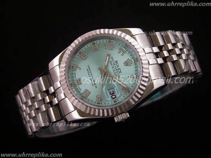 rolex replica DateJust Silver Wave herren 36mm