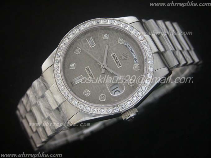 rolex eta replica herren DayDate Diamanten Grey rolex eta replica herren DayDate Diamanten Grey