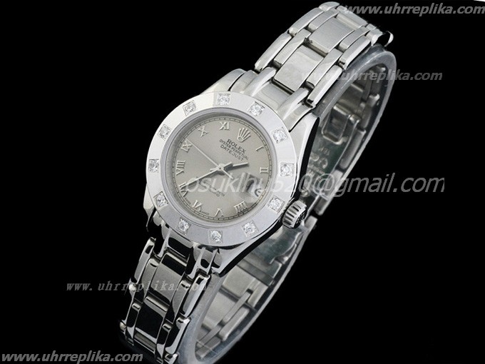 rolex replica damenuhr Datejust Grey Roman