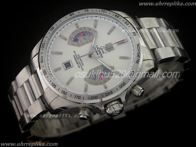 tag replica watches uk Calibre 17 herren 200m Chrono Weiss Quartz